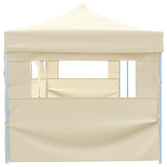 Vouwtent pop-up met 5 zijwanden 3x9 m cr&egrave;me