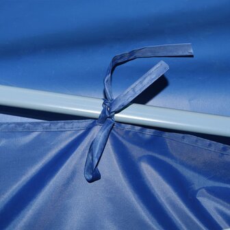 Vouwtent pop-up met 5 zijwanden 3x9 m blauw