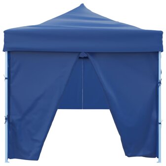 Vouwtent pop-up met 8 zijwanden 3x9 m blauw