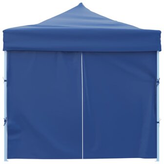 Vouwtent pop-up met 8 zijwanden 3x9 m blauw