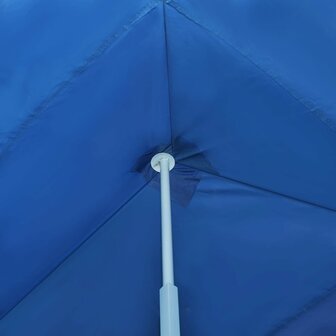 Vouwtent pop-up met 8 zijwanden 3x9 m blauw