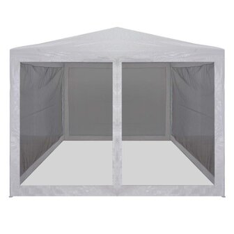 Partytent met 4 mesh zijwanden 3x3 m