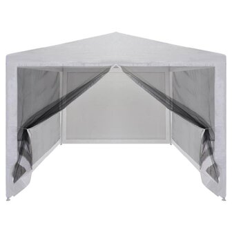 Partytent met 4 mesh zijwanden 3x3 m