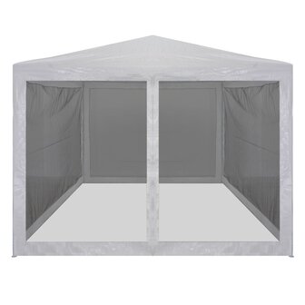Partytent met 4 mesh zijwanden 4x3 m