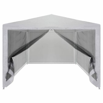 Partytent met 4 mesh zijwanden 4x3 m