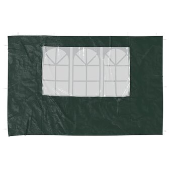 Tentwanden met raam PE groen 2 st