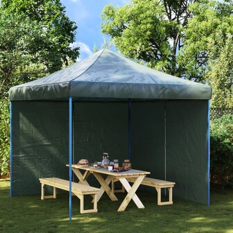 Tentwanden 2 st met ritssluiting PE groen
