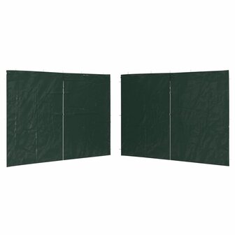 Tentwanden 2 st met ritssluiting PE groen