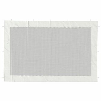 Tentwanden 2 st gaas wit en zwart
