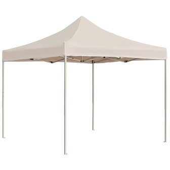 Partytent professioneel inklapbaar 3x3 m aluminium cr&egrave;me