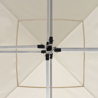 Partytent inklapbaar met wanden 3x3 m aluminium cr&egrave;me