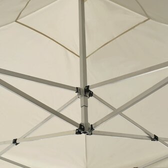 Partytent inklapbaar met wanden 3x3 m aluminium cr&egrave;me
