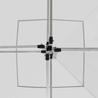 Partytent inklapbaar met wanden 3x3 m aluminium wit