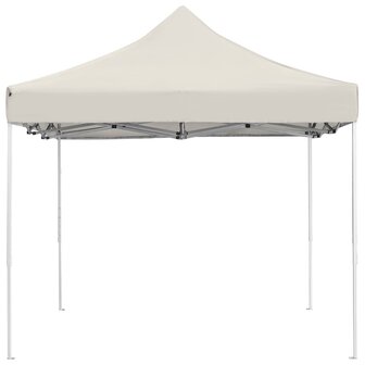 Partytent professioneel inklapbaar 4,5x3 m aluminium cr&egrave;me