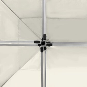 Partytent professioneel inklapbaar 4,5x3 m aluminium cr&egrave;me