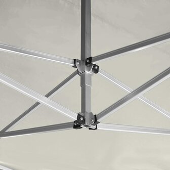 Partytent professioneel inklapbaar 4,5x3 m aluminium cr&egrave;me