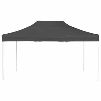 Partytent professioneel inklapbaar 4,5x3 m aluminium antraciet