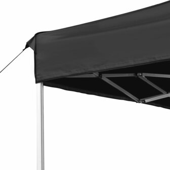 Partytent professioneel inklapbaar 4,5x3 m aluminium antraciet