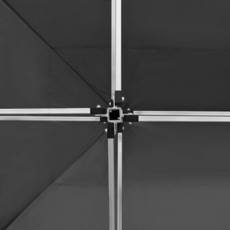 Partytent professioneel inklapbaar 4,5x3 m aluminium antraciet