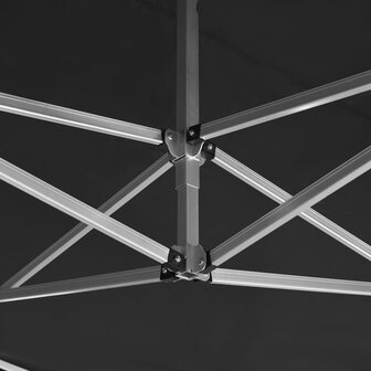 Partytent professioneel inklapbaar 4,5x3 m aluminium antraciet