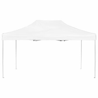 Partytent professioneel inklapbaar 4,5x3 m aluminium wit