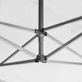 Partytent inklapbaar met wanden 4,5x3 m aluminium wit
