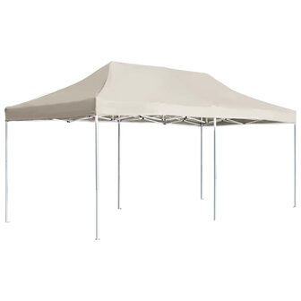 Partytent professioneel inklapbaar 6x3 m aluminium cr&egrave;me