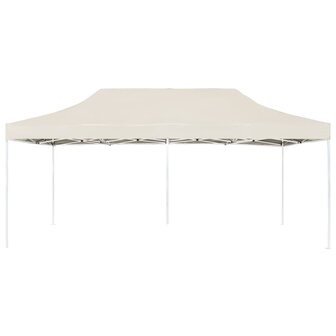 Partytent professioneel inklapbaar 6x3 m aluminium cr&egrave;me