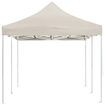 Partytent professioneel inklapbaar 6x3 m aluminium cr&egrave;me