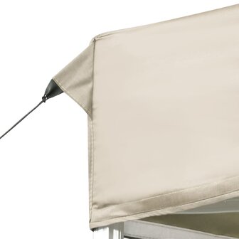 Partytent professioneel inklapbaar 6x3 m aluminium cr&egrave;me