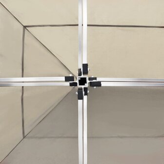 Partytent professioneel inklapbaar 6x3 m aluminium cr&egrave;me