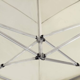 Partytent professioneel inklapbaar 6x3 m aluminium cr&egrave;me