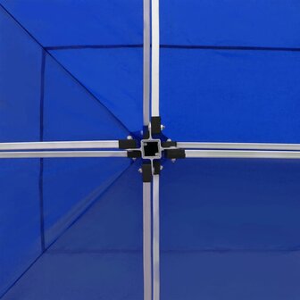 Partytent professioneel inklapbaar 6x3 m aluminium blauw