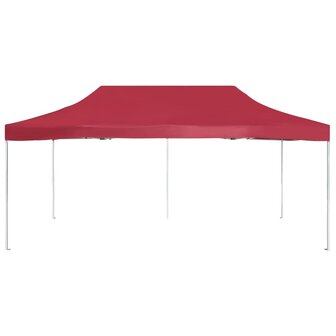 Partytent professioneel inklapbaar 6x3 m aluminium wijnrood