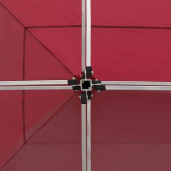 Partytent professioneel inklapbaar 6x3 m aluminium wijnrood