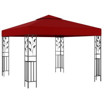 Prieel 3x3 m wijnrood