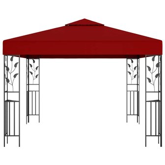 Prieel 3x3 m wijnrood