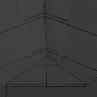 Prieel met gordijnen 600x298x270 cm antraciet