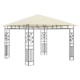 Prieel met klamboe 180 g/m&sup2; 3x3x2,73 m cr&egrave;me
