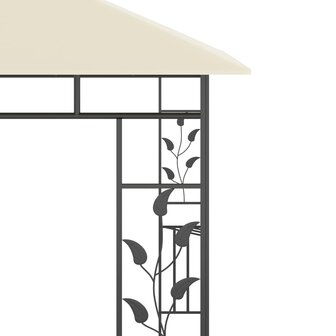 Prieel met klamboe 180 g/m&sup2; 3x3x2,73 m cr&egrave;me
