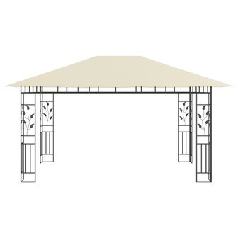 Prieel met klamboe 180 g/m&sup2; 4x3x2,73 m cr&egrave;me