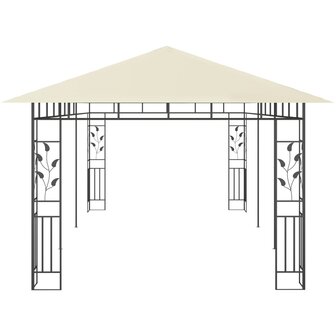 Prieel met klamboe 6x3x2,73 m cr&egrave;me