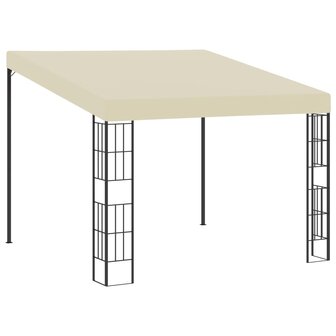 Wandprieel 3x3 m stof cr&egrave;mekleurig