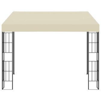 Wandprieel 3x3 m stof cr&egrave;mekleurig