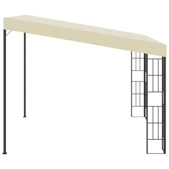 Wandprieel 3x3 m stof cr&egrave;mekleurig