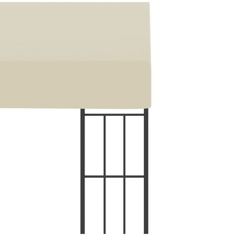 Wandprieel 3x3 m stof cr&egrave;mekleurig