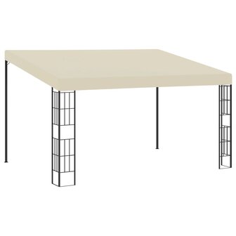 Wandprieel 3x4 m stof cr&egrave;mekleurig