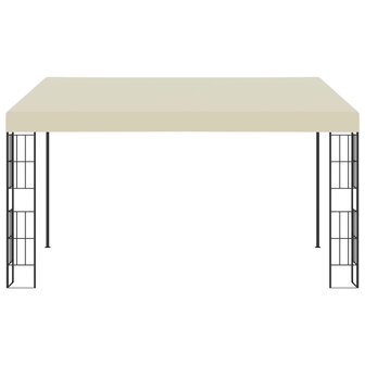 Wandprieel 3x4 m stof cr&egrave;mekleurig