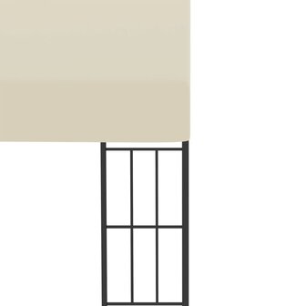 Wandprieel 3x4 m stof cr&egrave;mekleurig