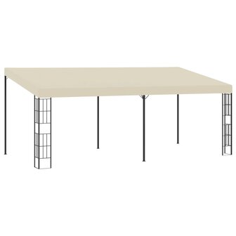 Wandprieel 3x6 m stof cr&egrave;mekleurig